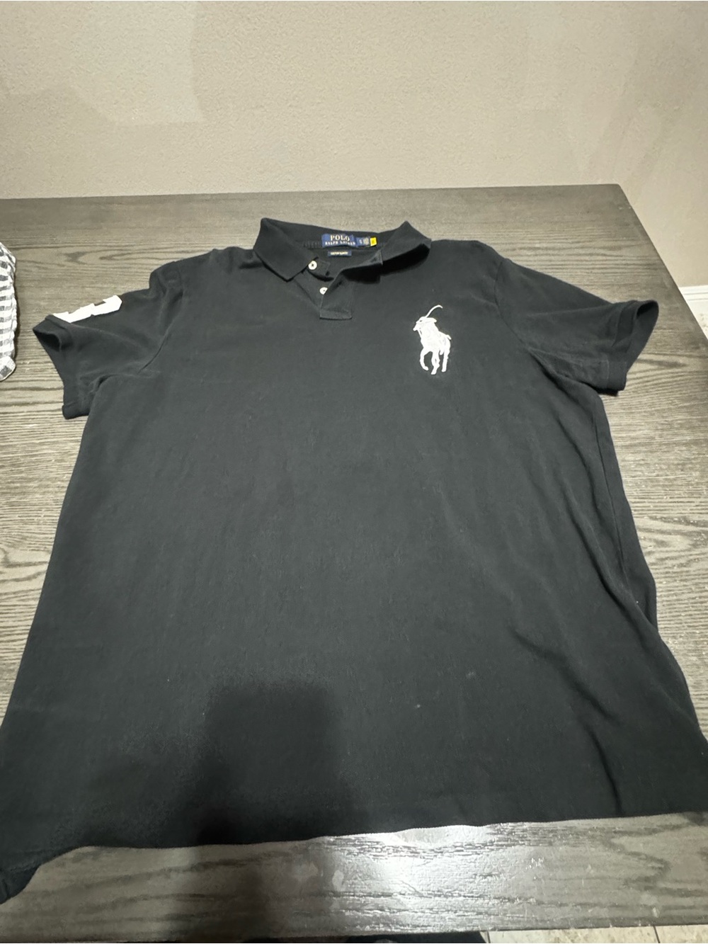 Polo by Ralph Lauren Men’s Black Short-Sleeve slim Fit Polo
